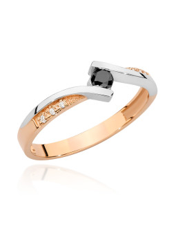 Gold ring with diamonds BC008