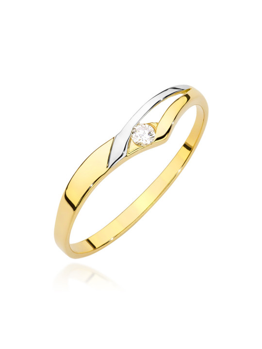 Gold ring with diamond BC009