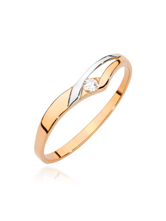 Gold ring with diamond BC009