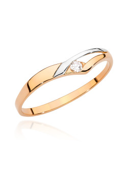 Gold ring with diamond BC009