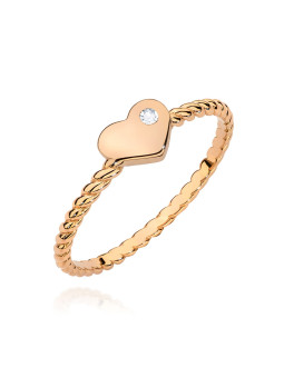 Gold ring with diamond BC010