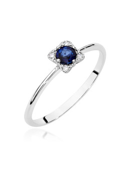 Gold ring with sapphire BC011