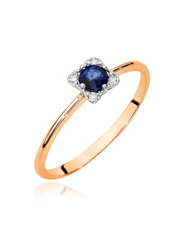 Gold ring with sapphire BC011