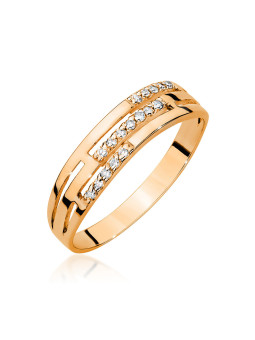 Auksinis žiedas su briliantais BC012