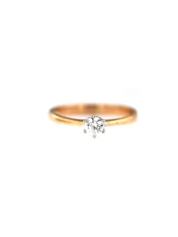 Rose gold engagement ring DRS01-06-24 15.5MM