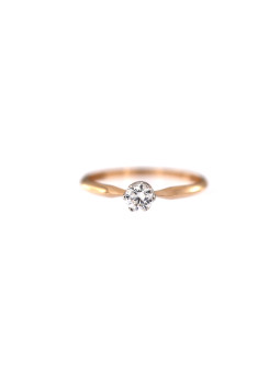Rose gold engagement ring DRS01-06-25