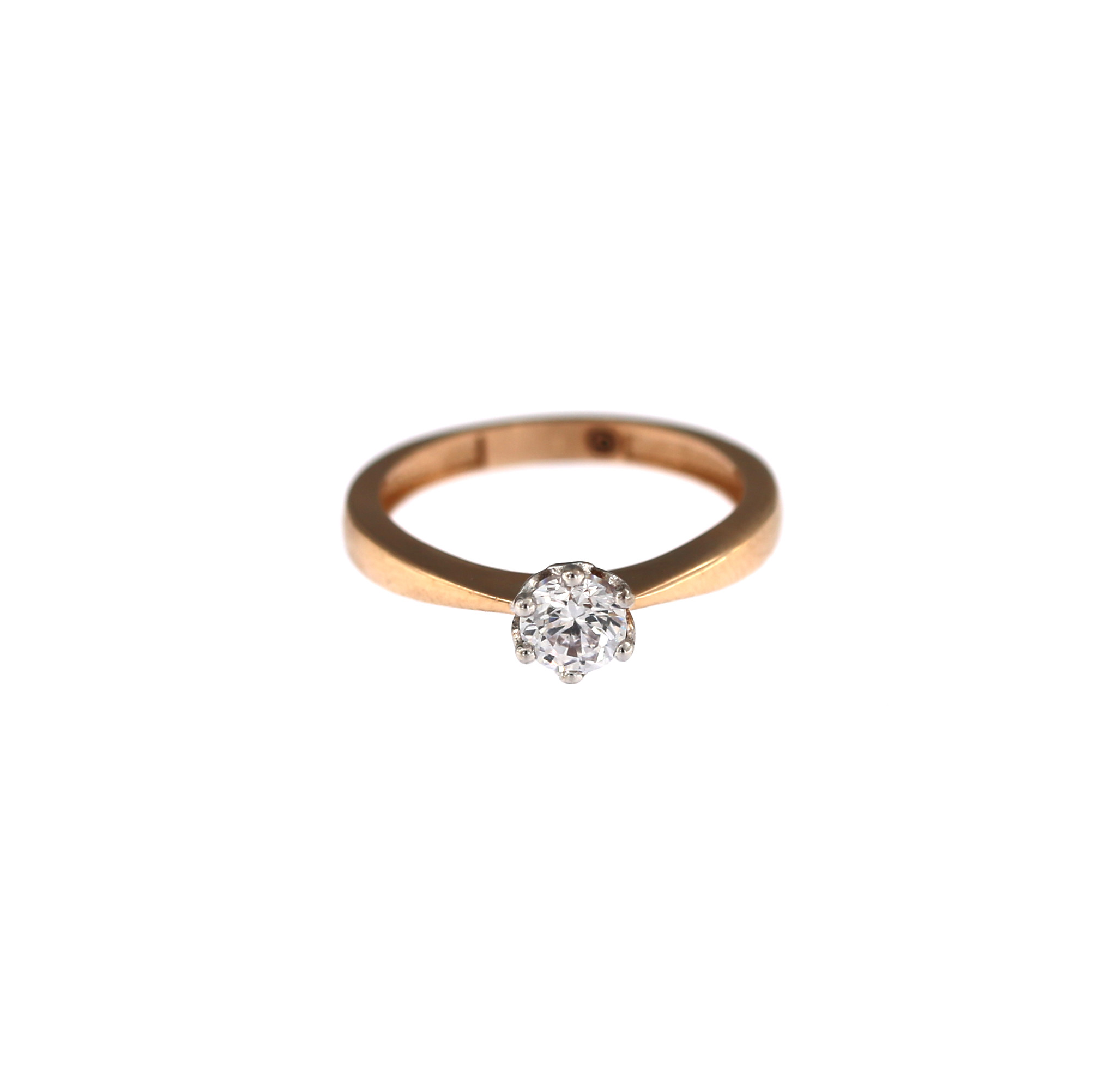 Rose gold engagement ring DRS01-06-48