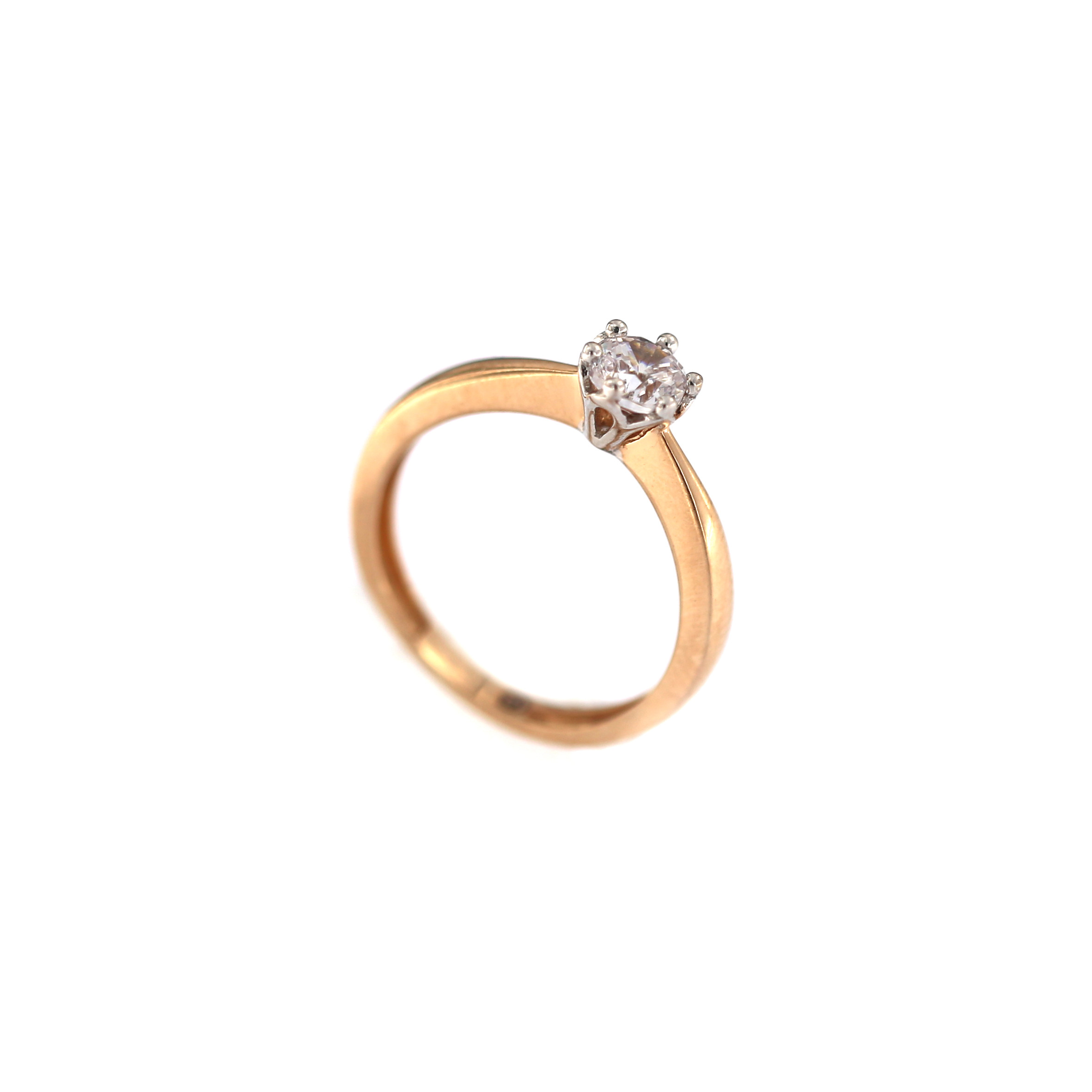 Rose gold engagement ring DRS01-06-48