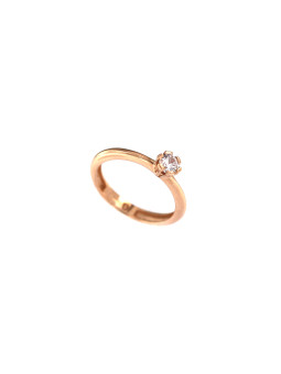 Rose gold engagement ring DRS01-06-49 16MM