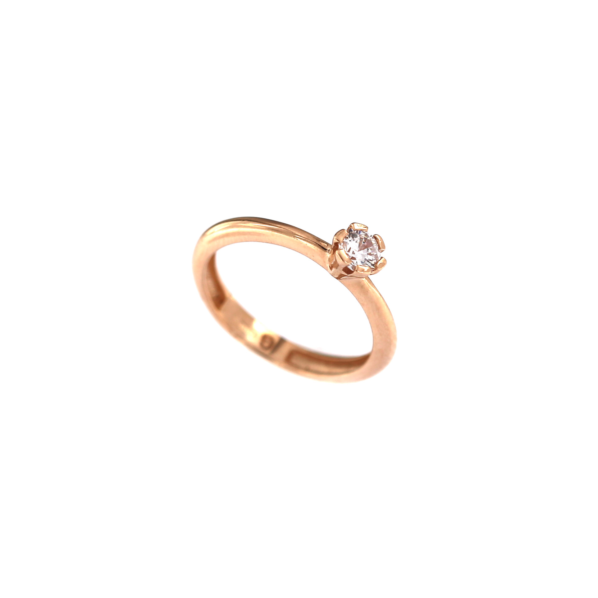 Rose gold engagement ring DRS01-06-49 16MM
