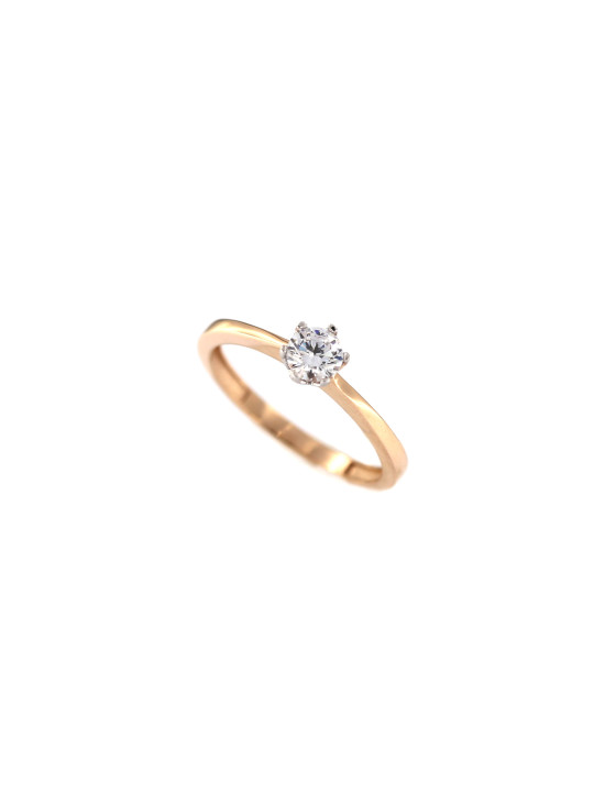 Rose gold engagement ring DRS01-06-53 15.5MM