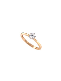 Rose gold engagement ring DRS01-06-53 15.5MM