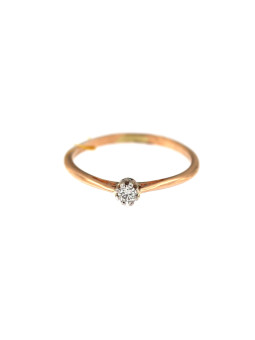 Rose gold engagement ring DRS01-09-04