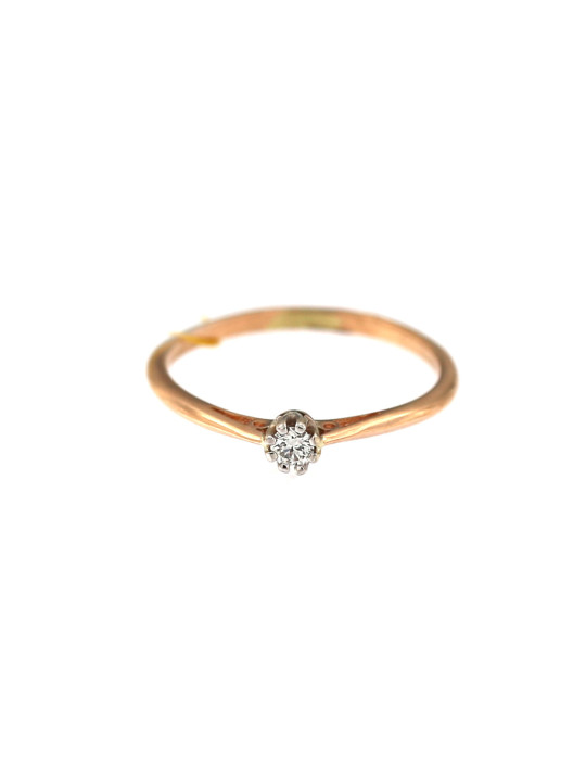 Rose gold engagement ring DRS01-09-04