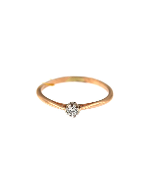 Rose gold engagement ring DRS01-09-04