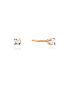 Rose gold diamond earrings BRBR01-01-12