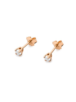 Rose gold diamond earrings BRBR01-01-12
