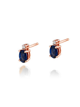 Rose gold sapphire earrings BRBR02-01-02