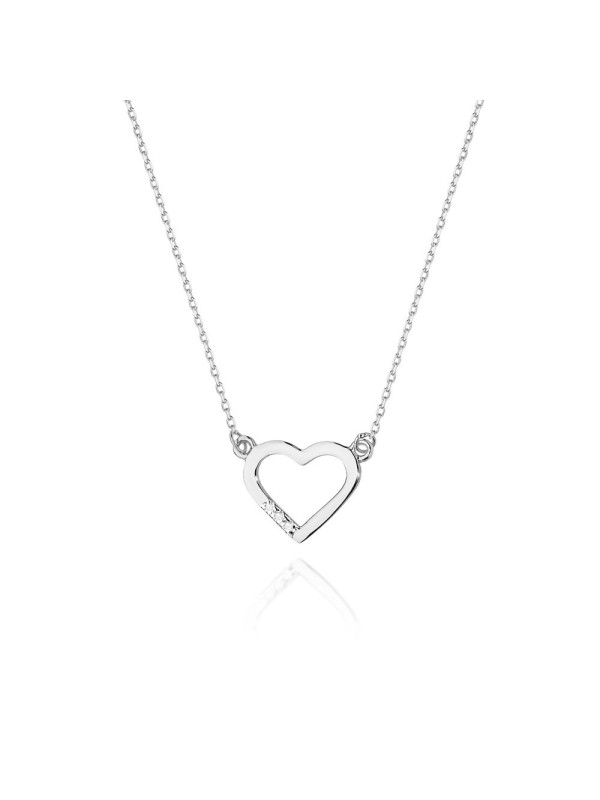 White gold diamond pendant necklace CPBR11-05