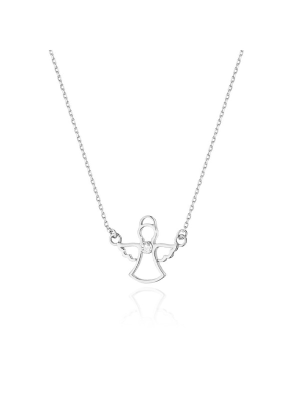 White gold diamond pendant necklace CPBR14-01