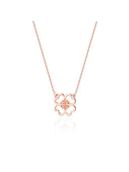 Rose gold diamond pendant necklace CPRR14-01