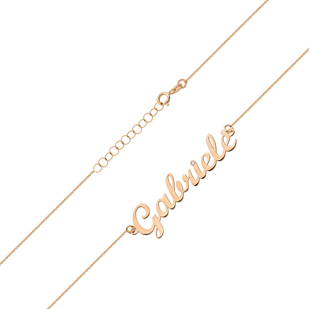 Rose gold diamond pendant necklace CPRR15-GAB
