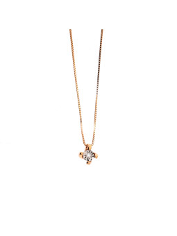 Rose gold diamond pendant necklace CPRR01-05