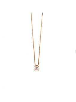 Rose gold diamond pendant necklace CPRR01-08
