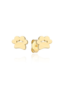 Yellow gold stud earrings BGV07-25-01