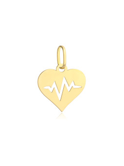 Geltono aukso pakabukas širdelė AGS01-53