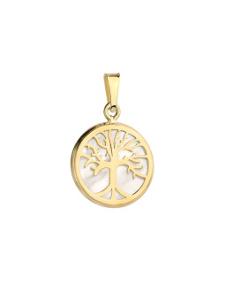 Yellow gold tree of life pendant AGT03-15