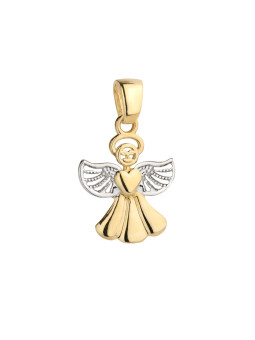 Yellow gold angel pendant AGA01-03