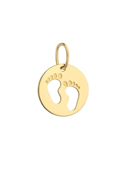 Geltono aukso pakabukas pėdutės AGF02-06