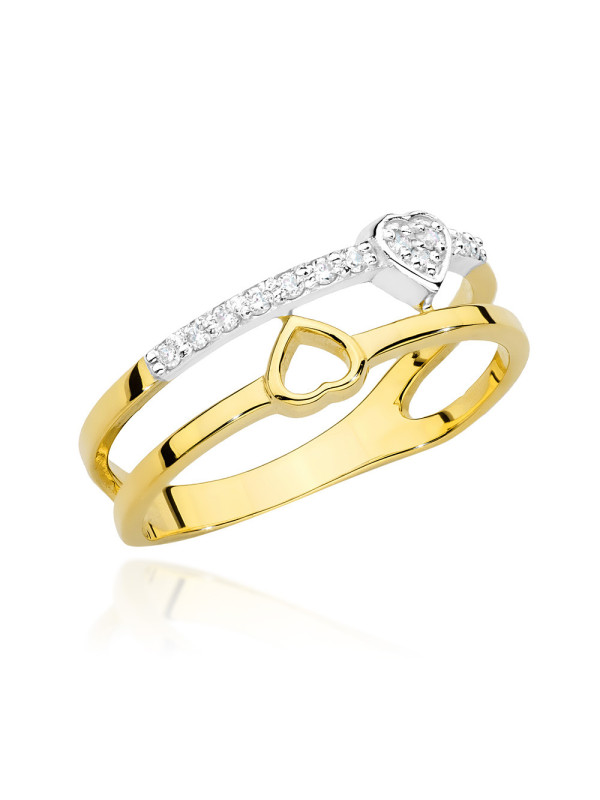 Gold ring with diamonds BC017