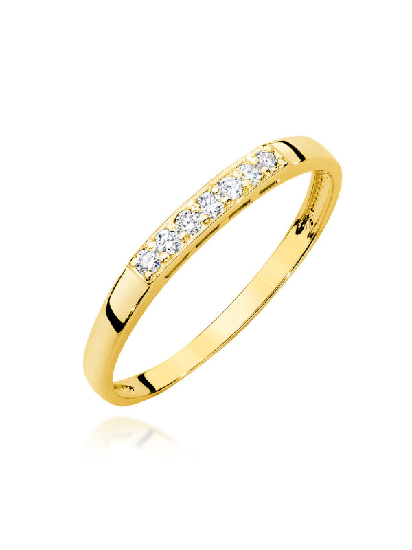 Gold ring with diamonds BC019