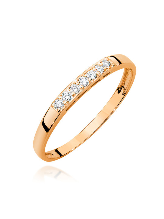 Gold ring with diamonds BC019