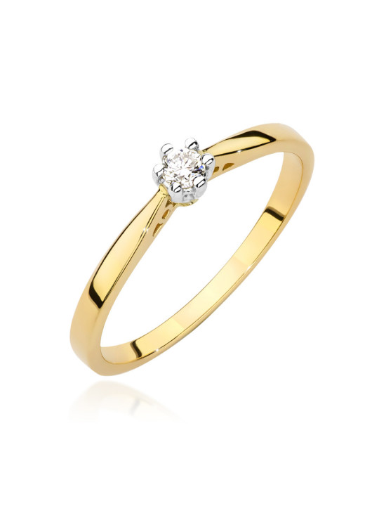 Gold ring with diamond BC021