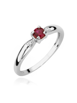 Gold ring with ruby BC025