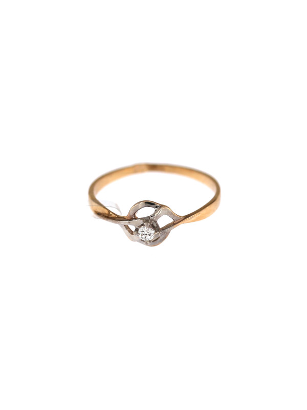 Rose gold engagement ring DRS01-12-04