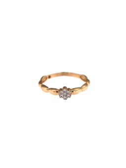 Rose gold zirconia ring DRS01-13-10