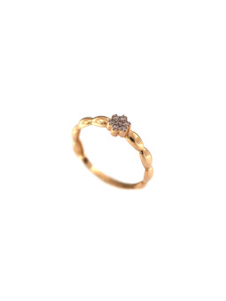 Auksinis žiedas su cirkoniais DRS01-13-10