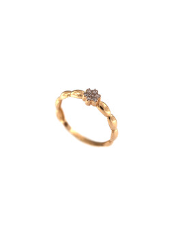 Rose gold zirconia ring DRS01-13-10