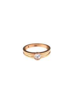Rose gold engagement ring DRS01-16-22