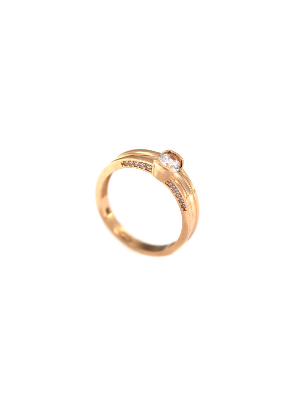 Rose gold engagement ring DRS01-16-22