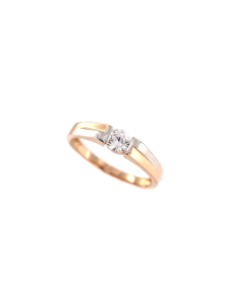 Rose gold engagement ring DRS01-16-25 19MM