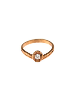 Rose gold engagement ring DRS01-17-11