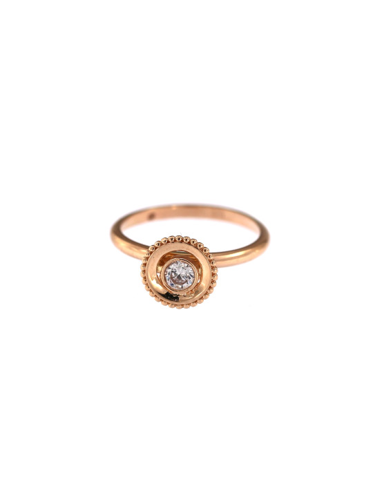 Rose gold engagement ring DRS01-17-21