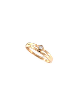 Rose gold engagement ring DRS01-17-23 17.5MM