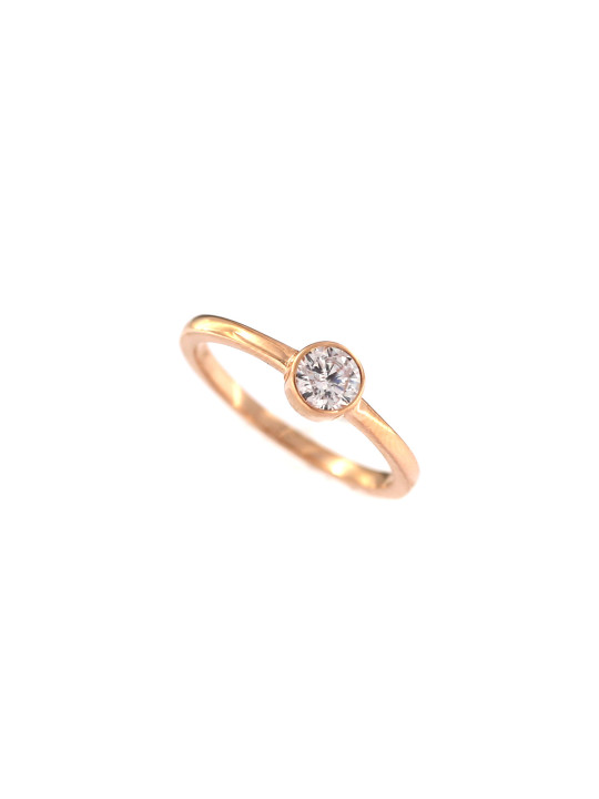 Rose gold engagement ring DRS01-17-25 16MM