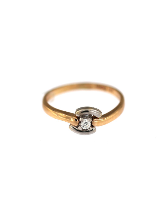 Rose gold zirconia ring DRS01-22-01